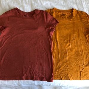 2 Madewell T-shirts - only worn once!